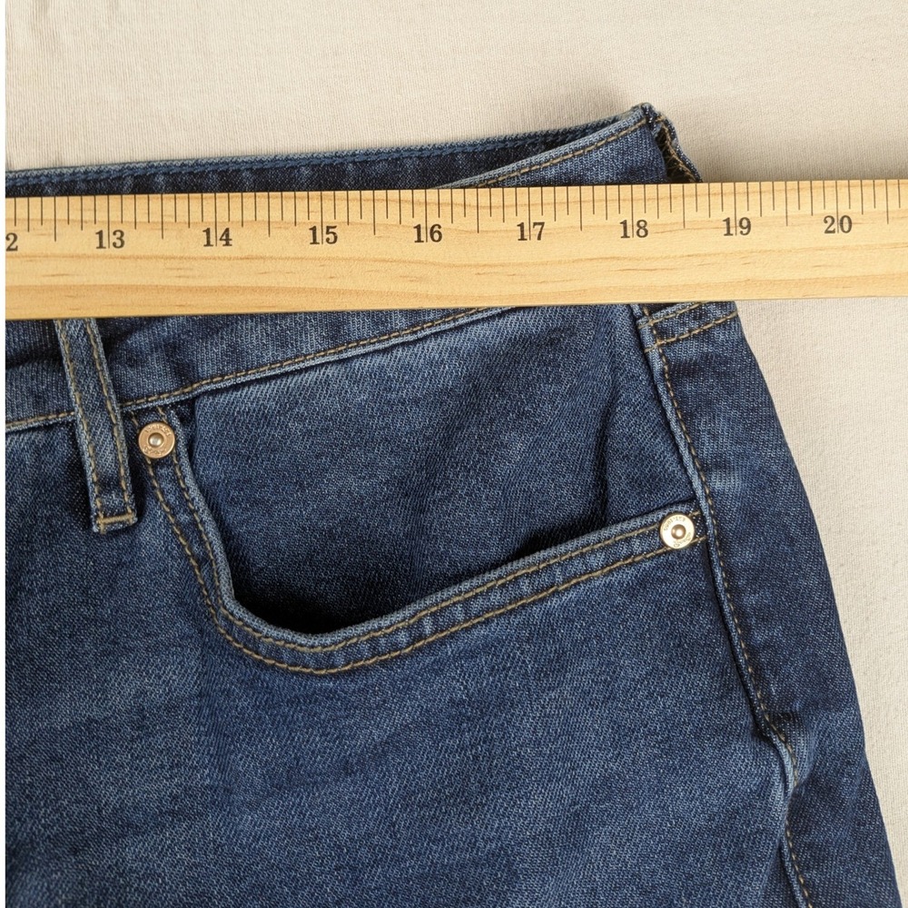 Seven7 Women's Blue Wash Loose Fit Cropped Jeans Size 14 - Picture 4 of 13